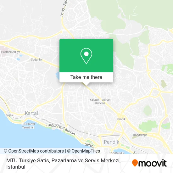 MTU Turkiye Satis, Pazarlama ve Servis Merkezi map