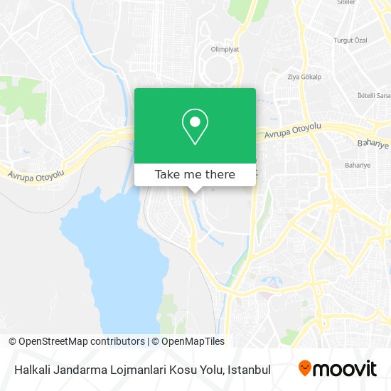 Halkali Jandarma Lojmanlari Kosu Yolu map