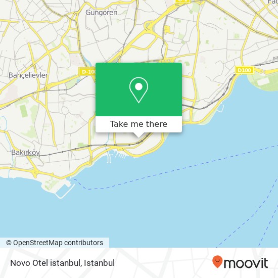 Novo Otel istanbul map