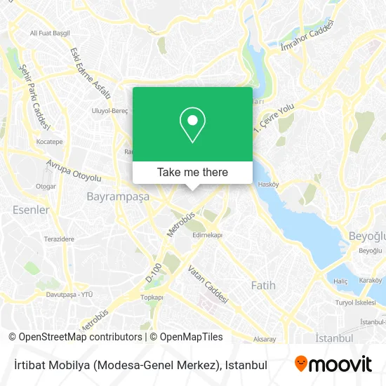 İrtibat Mobilya (Modesa-Genel Merkez) map