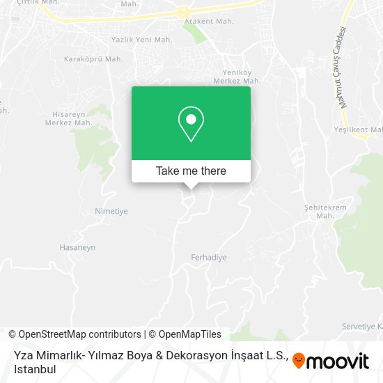 Yza Mimarlık- Yılmaz Boya & Dekorasyon İnşaat L.S. map