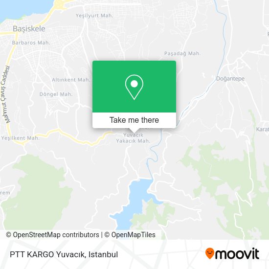 PTT KARGO Yuvacık map