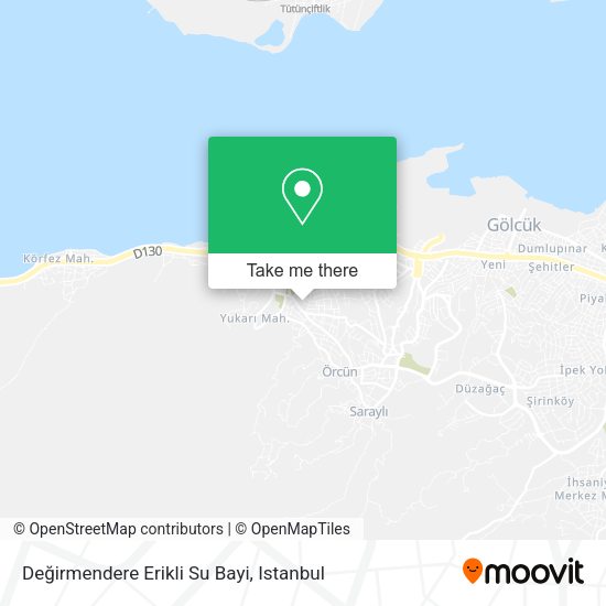 Değirmendere Erikli Su Bayi map