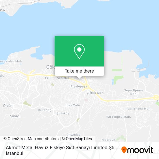 Akmet Metal Havuz Fiskiye Sist Sanayi Limited Şti. map