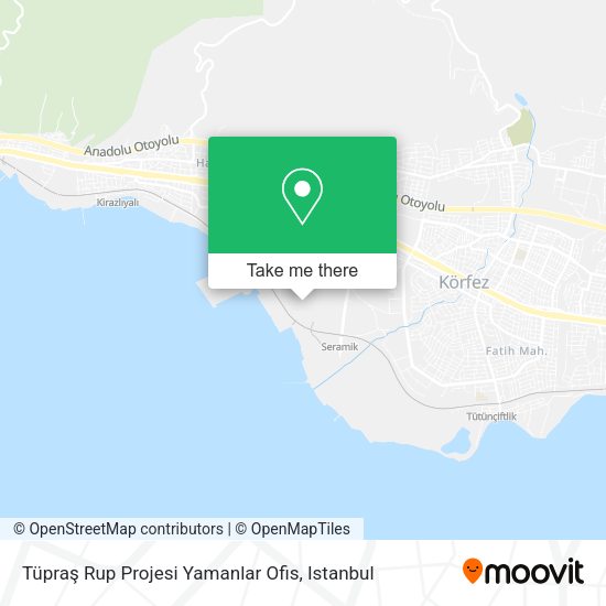 Tüpraş Rup Projesi Yamanlar Ofis map