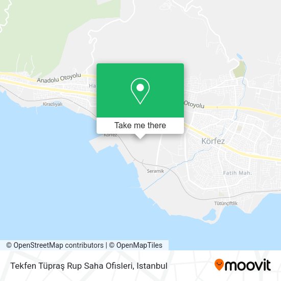 Tekfen Tüpraş Rup Saha Ofisleri map