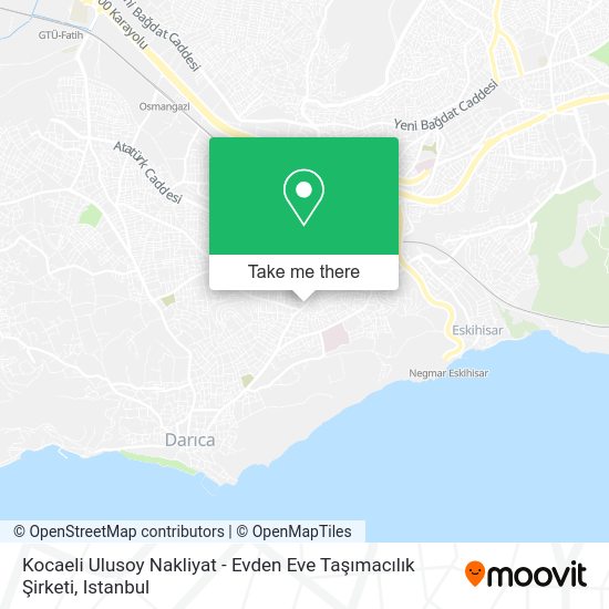 Kocaeli Ulusoy Nakliyat - Evden Eve Taşımacılık Şirketi map