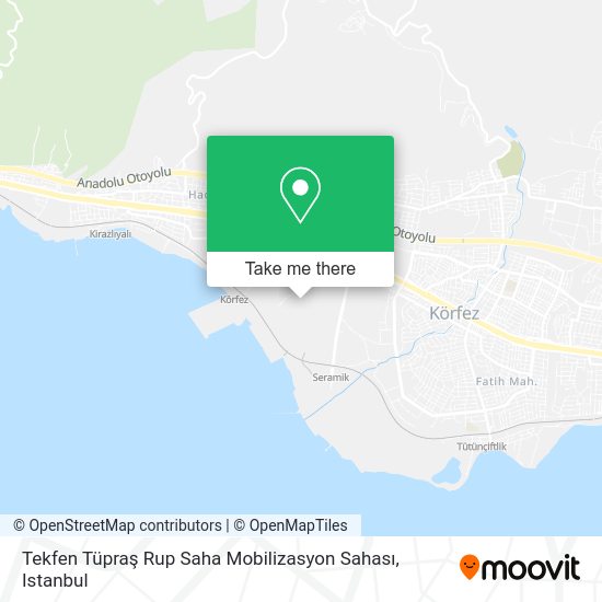 Tekfen Tüpraş Rup Saha Mobilizasyon Sahası map