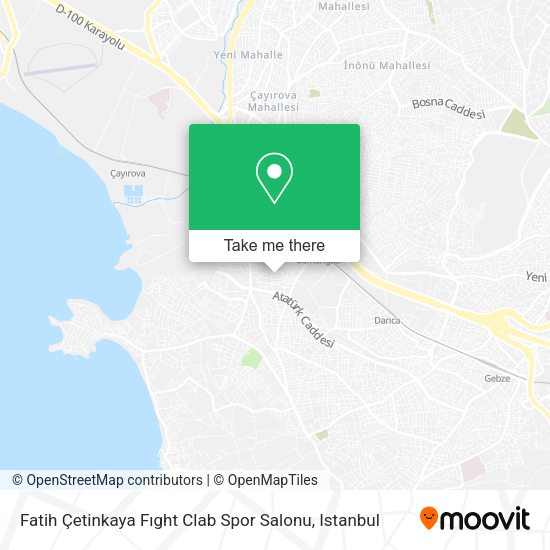 Fatih Çetinkaya Fıght Clab Spor Salonu map