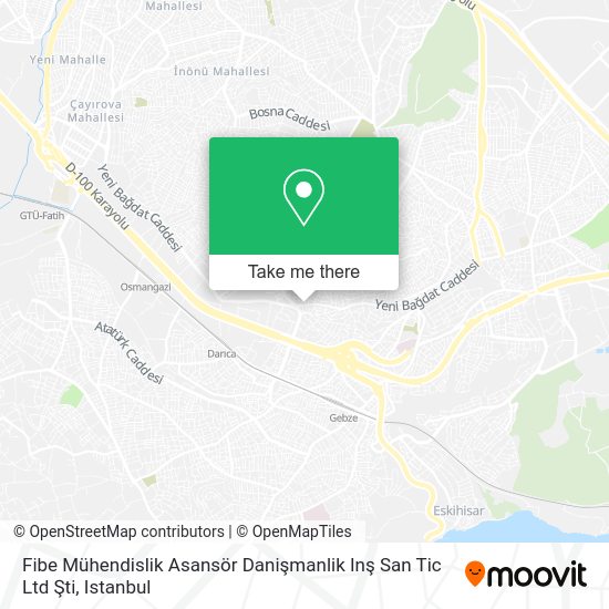 Fibe Mühendislik Asansör Danişmanlik Inş San Tic Ltd Şti map