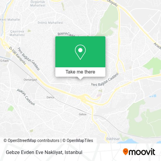 Gebze Evden Eve Nakliyat map
