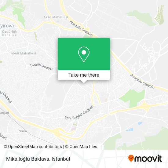 Mikailoğlu Baklava map