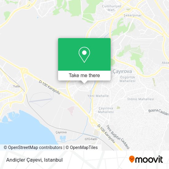 Andiçler Çayevi map
