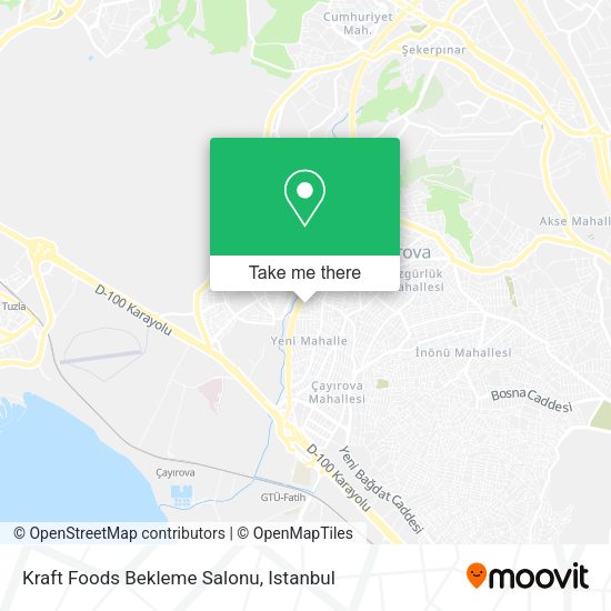 Kraft Foods Bekleme Salonu map