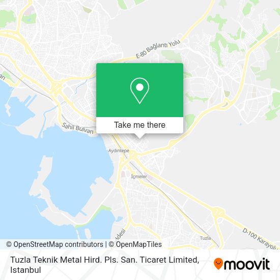 Tuzla Teknik Metal Hird. Pls. San. Ticaret Limited map