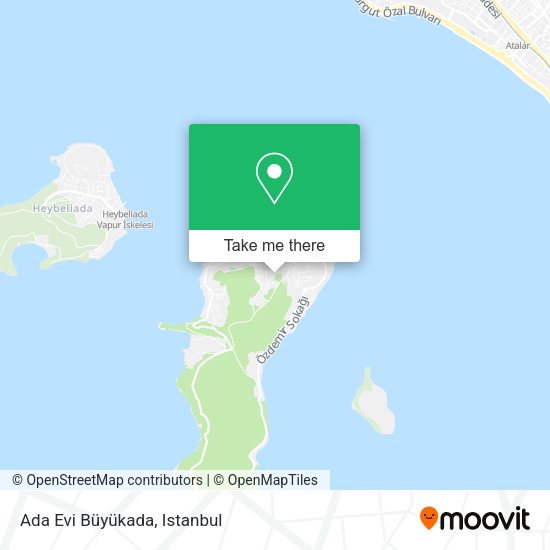 Ada Evi Büyükada map