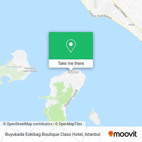 Buyukada Eskibag Boutique Class Hotel map