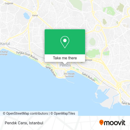 Pendık Carsı map