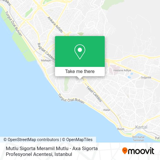 Mutlu Sigorta Meramil Mutlu - Axa Sigorta Profesyonel Acentesi map