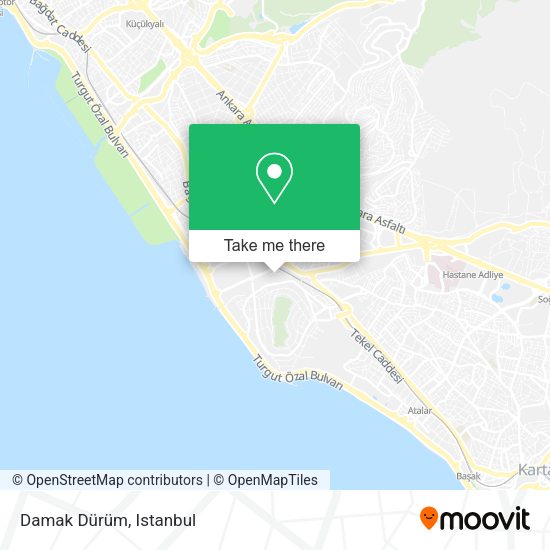Damak Dürüm map