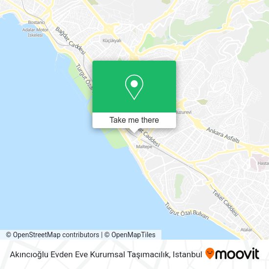 Akıncıoğlu Evden Eve Kurumsal Taşımacılık map