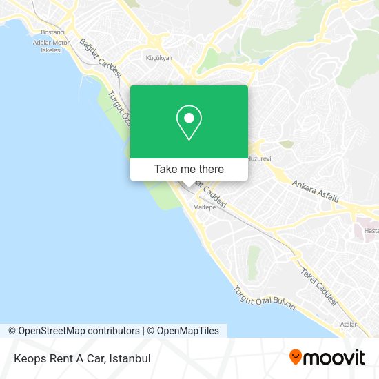 Keops Rent A Car map