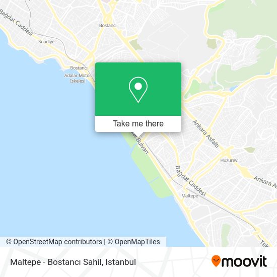Maltepe - Bostancı Sahil map