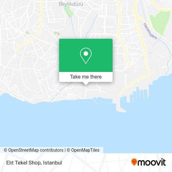 Elıt Tekel Shop map