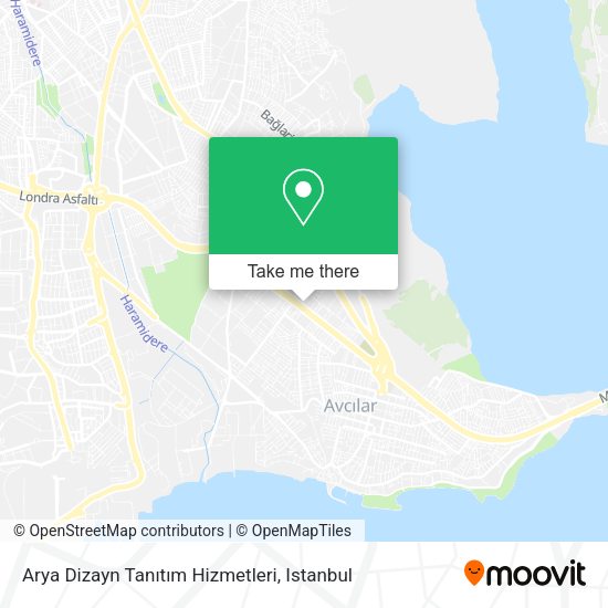 Arya Dizayn Tanıtım Hizmetleri map