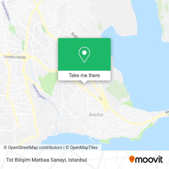 Tst Bilişim Matbaa Sanayi map
