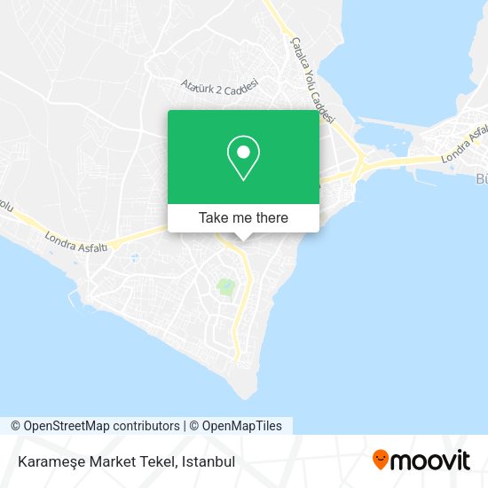 Karameşe Market Tekel map