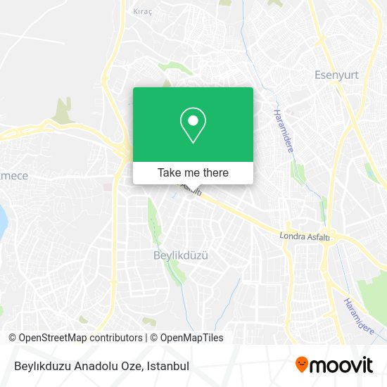 Beylıkduzu Anadolu Oze map