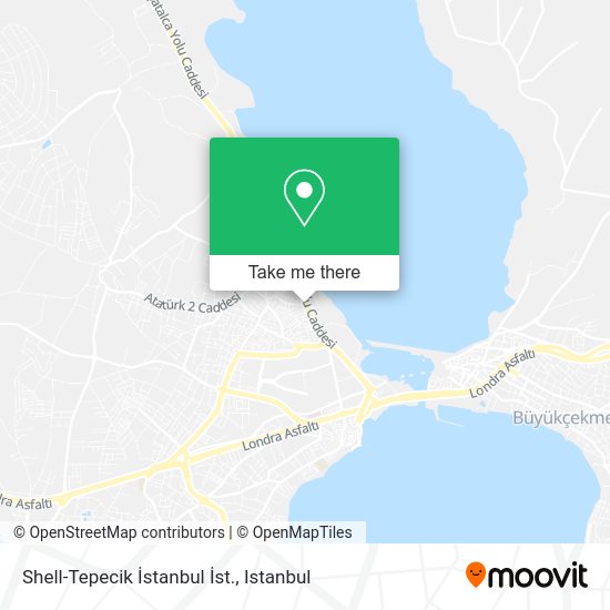 Shell-Tepecik İstanbul İst. map