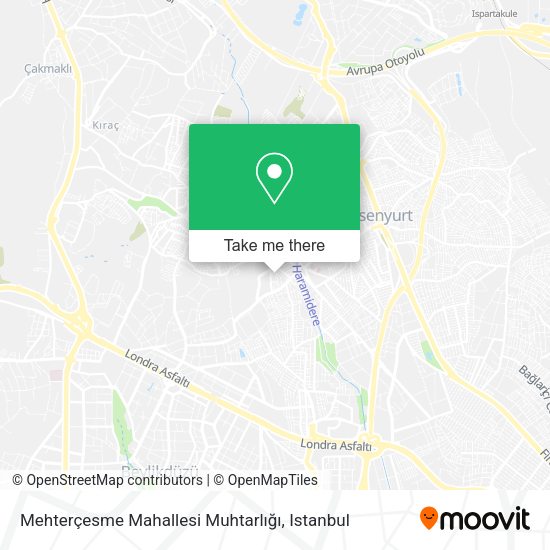 Mehterçesme Mahallesi Muhtarlığı map