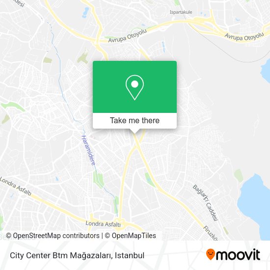 City Center Btm Mağazaları map