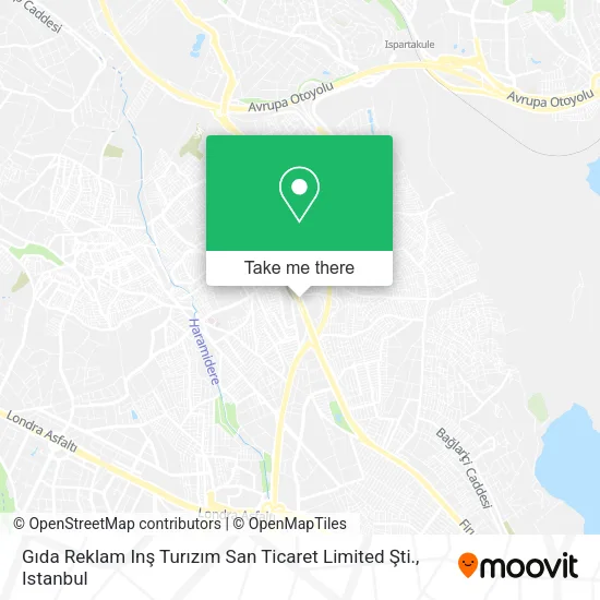 Gıda Reklam Inş Turızım San Ticaret Limited Şti. map