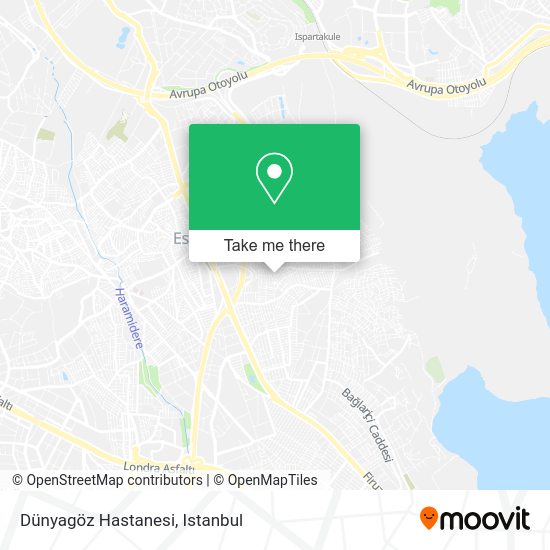 Dünyagöz Hastanesi map