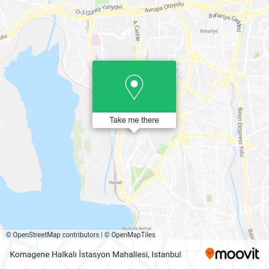 Komagene Halkalı İstasyon Mahallesi map