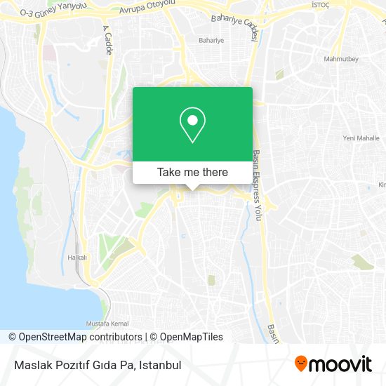 Maslak Pozıtıf Gıda Pa map