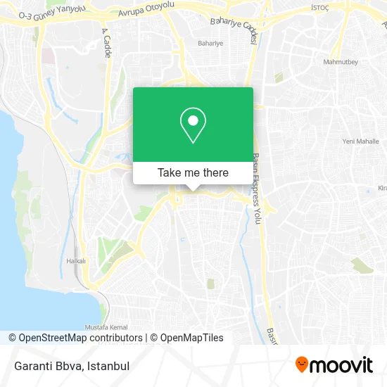 Garanti Bbva map