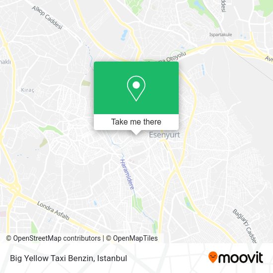Big Yellow Taxi Benzin map