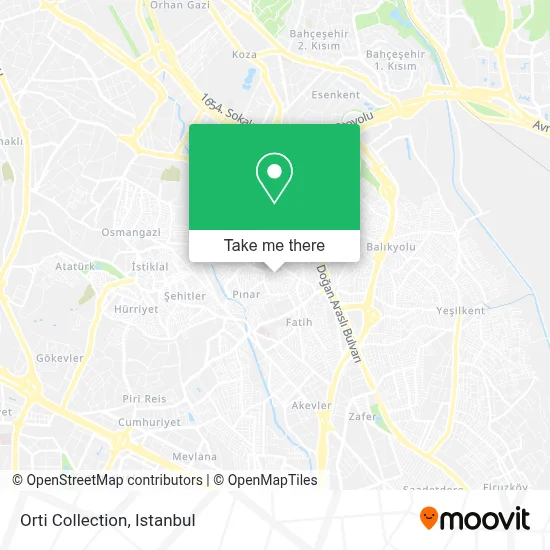 Orti Collection map