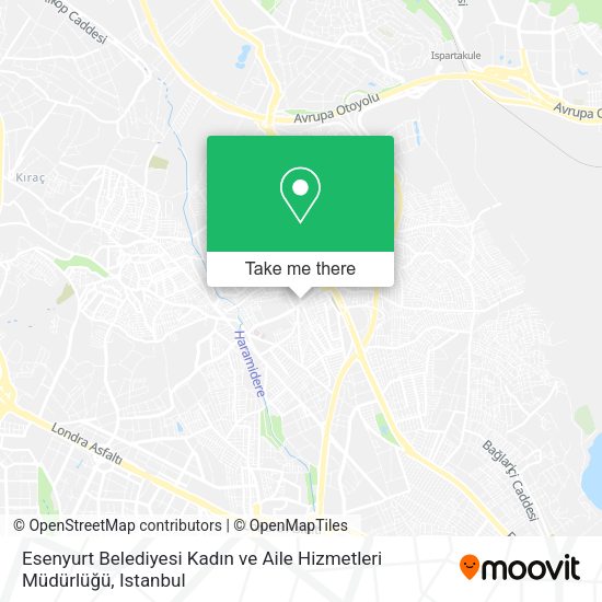 Esenyurt Belediyesi Kadın ve Aile Hizmetleri Müdürlüğü map