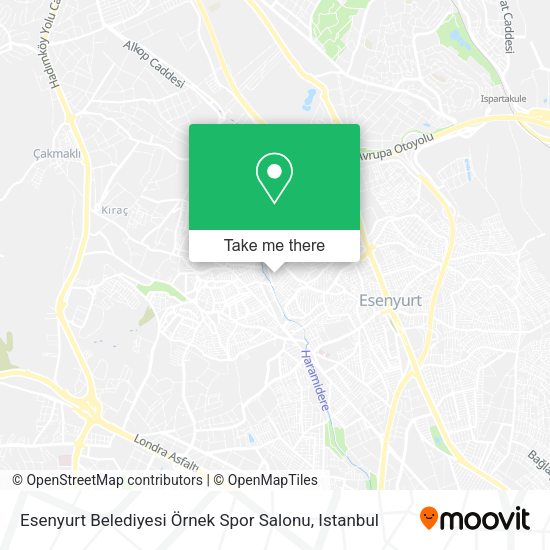 Esenyurt Belediyesi Örnek Spor Salonu map