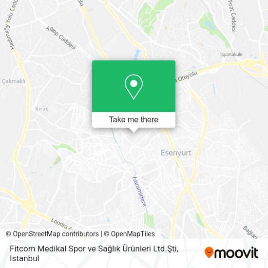 Fitcom Medikal Spor ve Sağlık Ürünleri Ltd.Şti map