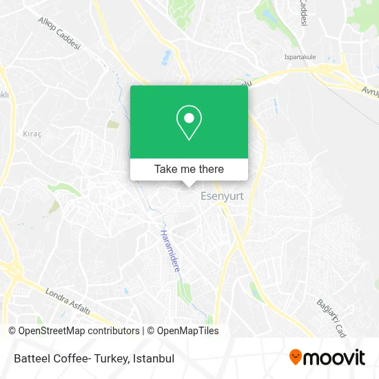 Batteel Coffee- Turkey map