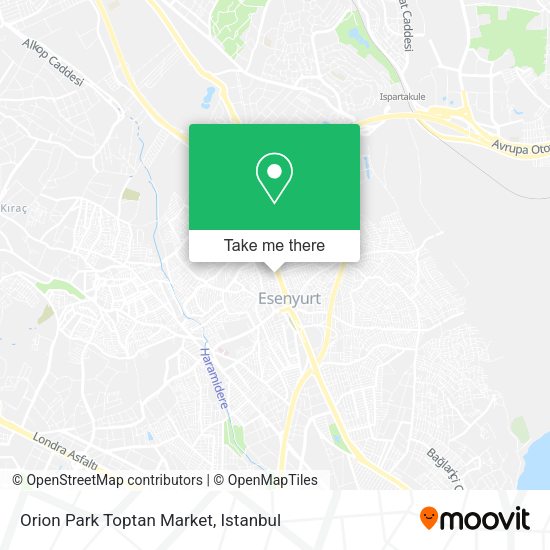 Orion Park Toptan Market map