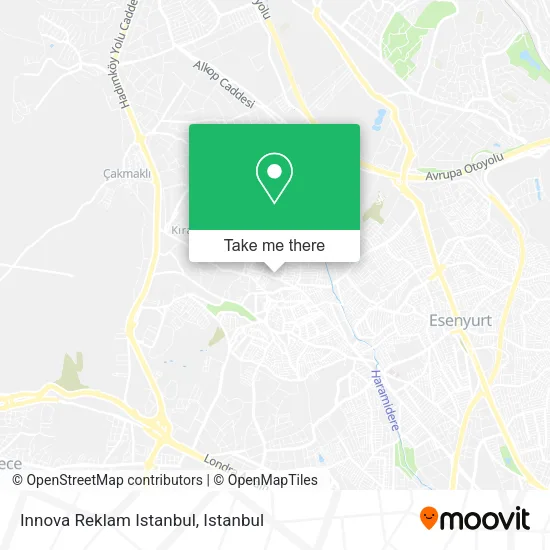 Innova Reklam Istanbul map