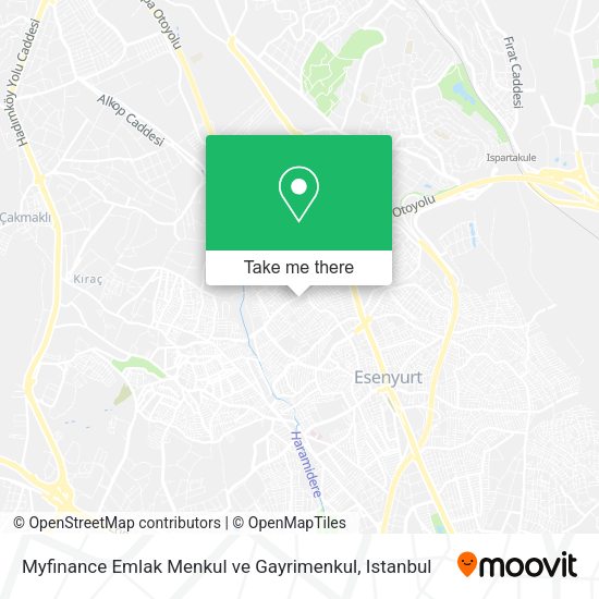 Myfinance Emlak Menkul ve Gayrimenkul map