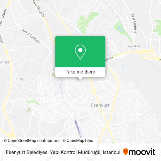 Esenyurt Belediyesi Yapı Kontrol Müdürüğü map